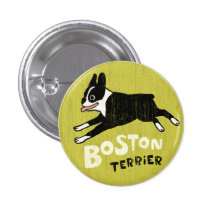Boston Terrier Button