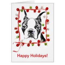 BOSTON TERRIER - carte faite sur commande de vacan