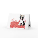 Boston Terrier Christmas Greeting Card