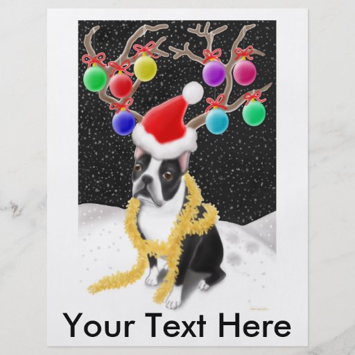 Boston Terrier Christmas Flyer