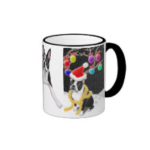Boston Terrier Christmas Mug