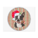 Boston Terrier Christmas Post Cards