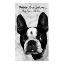 Boston Terrier Dog Business Card Templates
