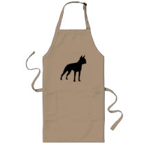 Boston Terrier Dog Gifts (black) Apron