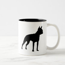 Boston Terrier Dog Gifts (black) Mugs