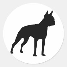 Boston Terrier Dog Gifts (black) Sticker