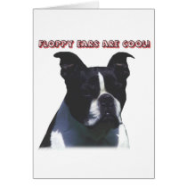 Boston Terrier:  Floppy Ears are Cool! Cards
