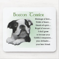 Boston Terrier Gifts Mouse Pads