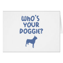 Boston Terrier Greeting Card