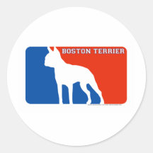Boston Terrier Major League Dog Sticker