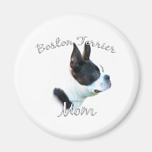 Boston Terrier Mom 2 Fridge Magnet