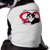 Boston Terrier Mom & High Heels Cartoon Dog Clothes