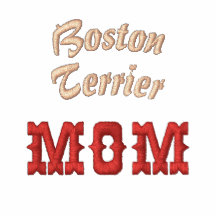 Boston Terrier Mom Text Design