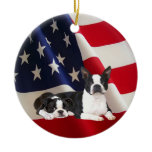 Boston Terrier Ornament
