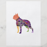 Boston Terrier Patchwork Pet Flyer