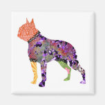 Boston Terrier Patchwork Pet Magnet