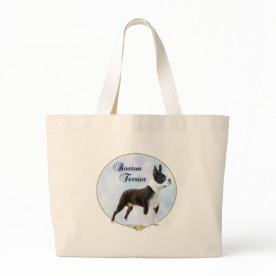 Boston Terrier Portrait Tote Bag by GreyWolfCreation
