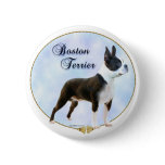 Boston Terrier Portrait Pins