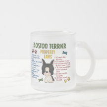 Boston Terrier Property Laws 4 Mug