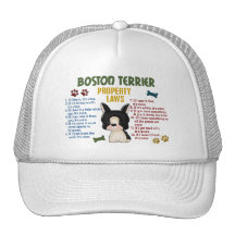 Boston Terrier Property Laws 4 Trucker Hat