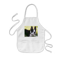 Boston Terrier Pup Children's Apron