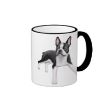 Boston Terrier Ringer Mug