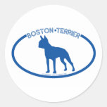 Boston Terrier Silhouette Sticker