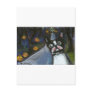 Boston Terrier spooky halloween Postcard
