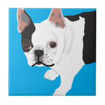 Boston Terrier Toby des scharnitzky d'Elaine Carreau En Céramique