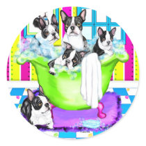 Boston Terrier Tub Full