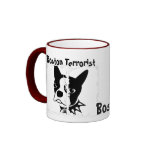 Boston Terrierist Dirty 3 Box Ringer Mug