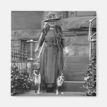 Boston Terriers & 1920s Fashion Refrigerator Magnet