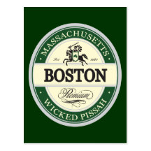 boston - wicked pissah postcards