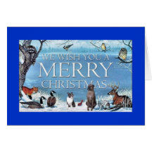 Bostons, Boxers, and other wild critters Greeting Card