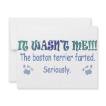 BostonTerrier Personalized Invitations