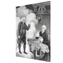 Boswell and the Ghost of Samuel Johnson Gallery Wrapped Canvas