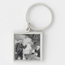 Boswell and the Ghost of Samuel Johnson Key Chains