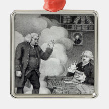 Boswell and the Ghost of Samuel Johnson Christmas Tree Ornaments