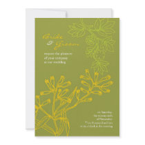 Botanica (Fern Green) Wedding Invites
