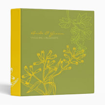 Botanica (Fern Green) Wedding Vinyl Binder