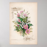 Botanical Engravings, June Print