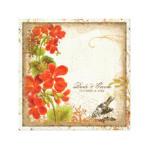Botanical Nasturtium Wedding Gift Personalized