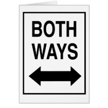 Both Ways Greeting Card