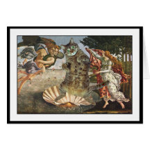 Botticelli's Cat Card