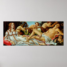 Bottichelli's Venus and Mars Print