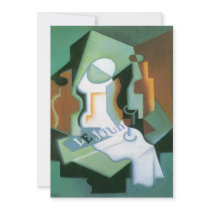 Bottle and Fruit Dish (1919) Cubism by Juan Gris Custom Invites