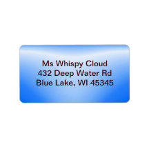 Bottle Neck blue ~ label