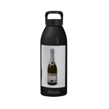 Bottle of Champagne with blank label Drinking Bottles
