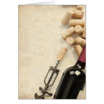 Bottle of Wine Cards