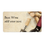 Bottle of Wine Personalized Shipping Labels